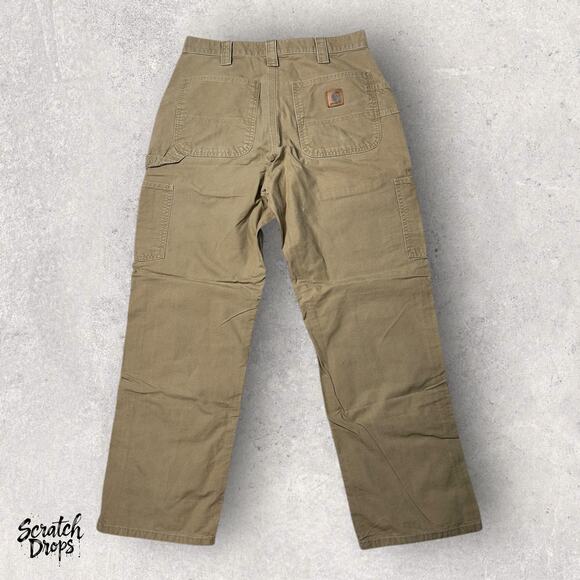Carhartt Men’s B324 DKH Relaxed Fit Work Pants Size 32X30 Khaki Beige Work Pants - Picture 3 of 3